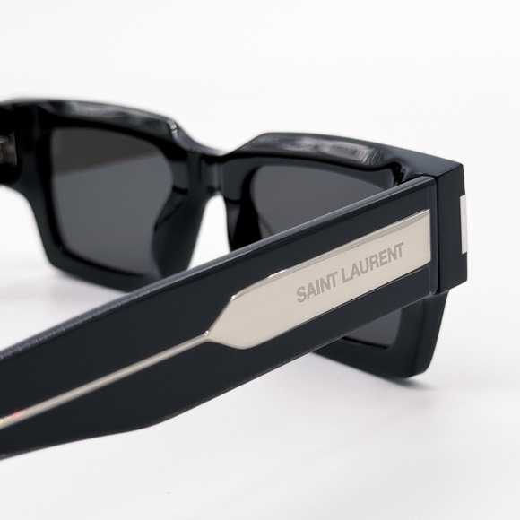 NEW SAINT LAURENT SL572 001 SQUARE UNISEX SUNGLASSES SL 572 001 BLACK EYEWEAR - Picture 7 of 11